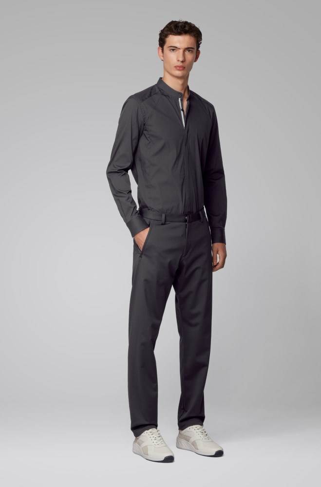 Hugo Boss Slim-fit shirt Svarte | gqXXlGoA