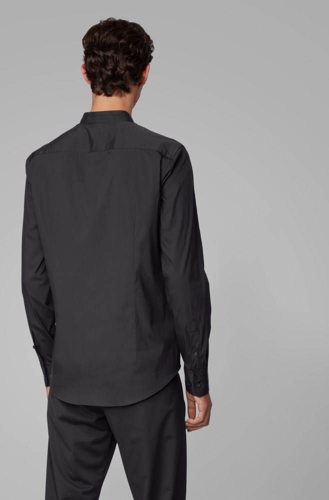 Hugo Boss Slim-fit shirt Svarte | gqXXlGoA