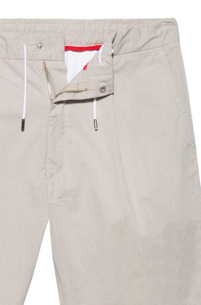 Hugo Boss Slim-fit shorts Beige | CuvX0Izb