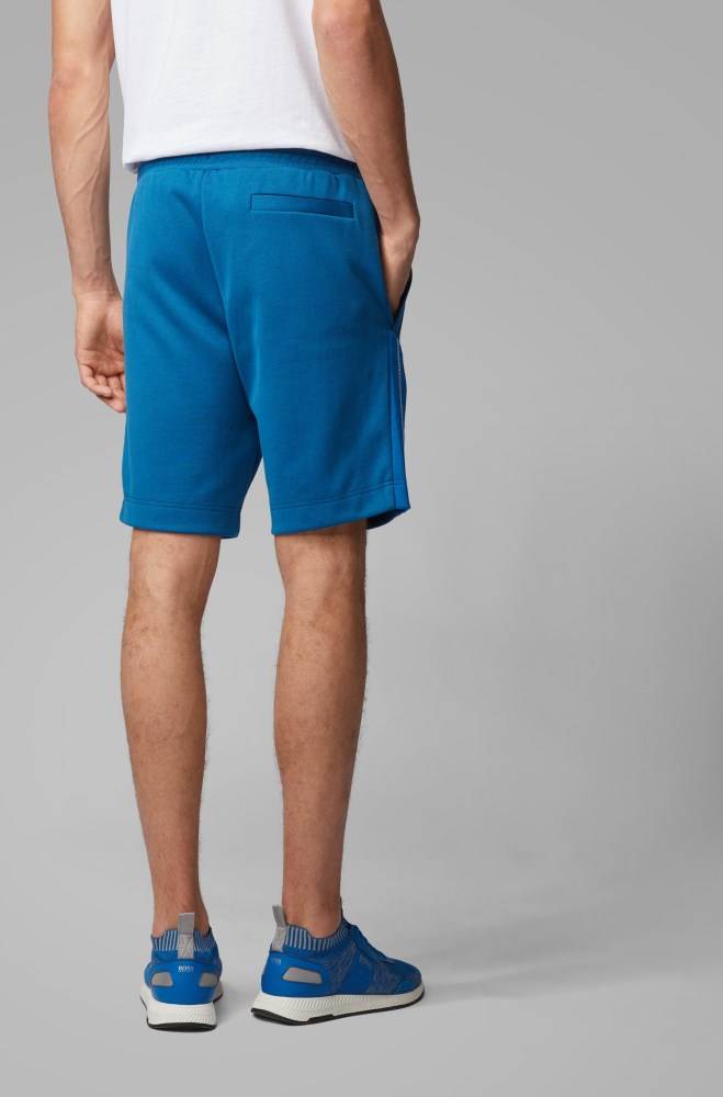 Hugo Boss Slim-fit shorts Blå | CU0p7rLQ