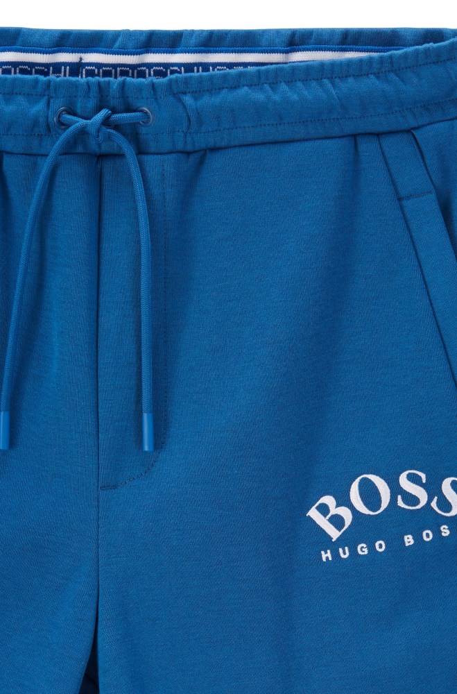 Hugo Boss Slim-fit shorts Blå | CU0p7rLQ