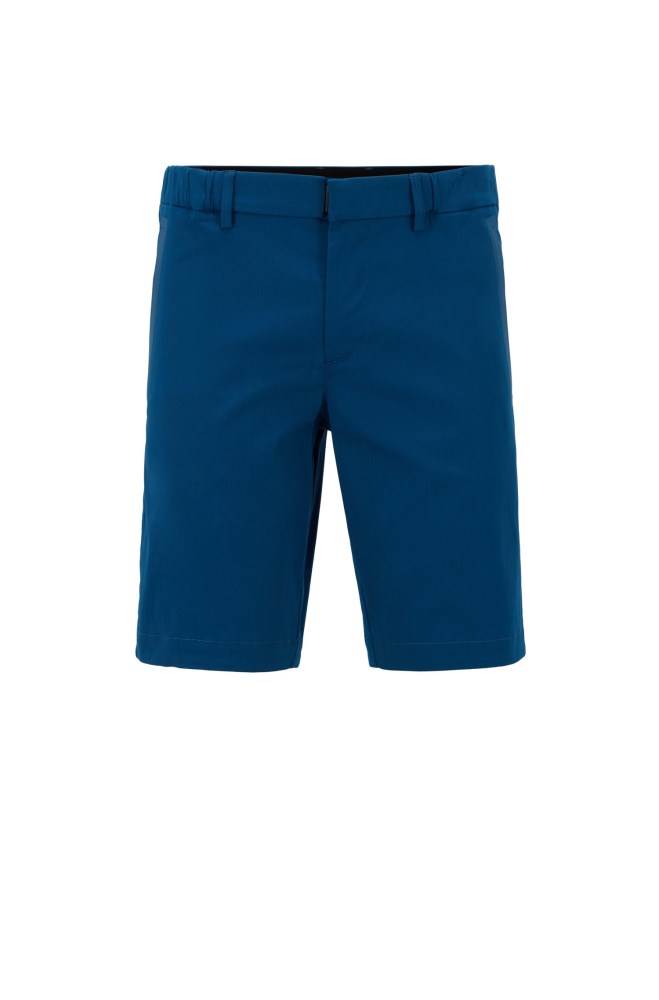 Hugo Boss Slim-fit shorts Blå | VdE9CQSI