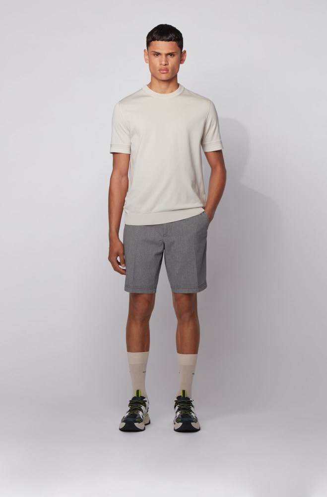 Hugo Boss Slim-fit shorts Grå | EtM94ksB