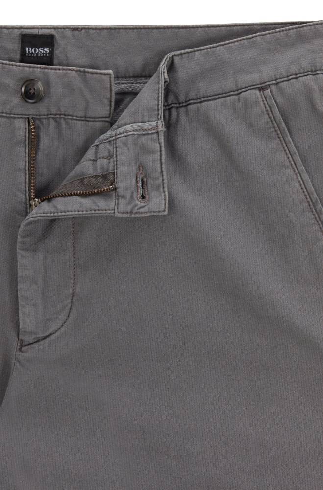 Hugo Boss Slim-fit shorts Grå | XXL9MQL8