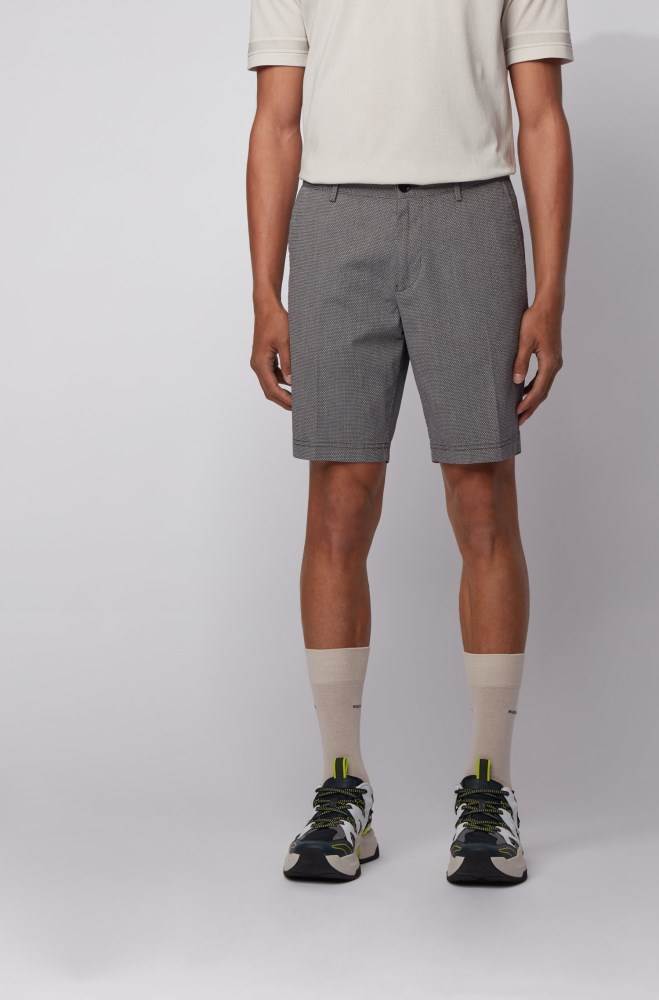 Hugo Boss Slim-fit shorts Grå | cyrotfNY