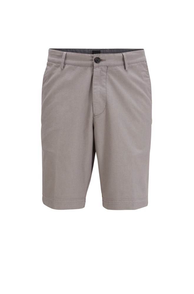 Hugo Boss Slim-fit shorts Grå | eZ1Z7yh2