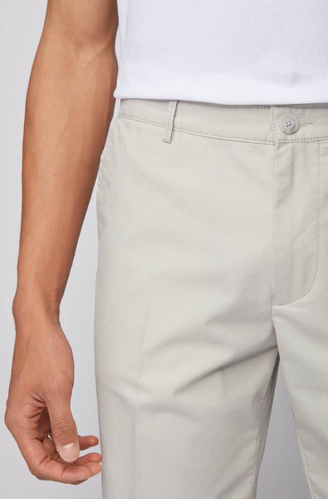 Hugo Boss Slim-fit shorts Hvite | A3b5rXjM