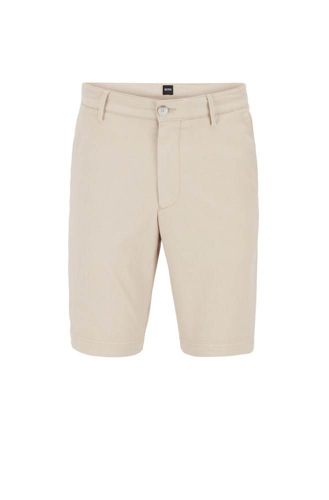 Hugo Boss Slim-fit shorts Hvite | F7sCQXxN