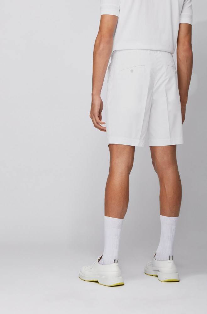 Hugo Boss Slim-fit shorts Hvite | Vmi7c7iM