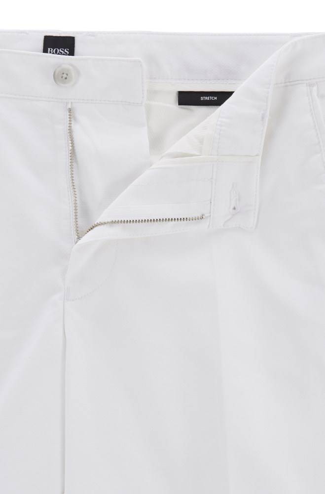 Hugo Boss Slim-fit shorts Hvite | Vmi7c7iM