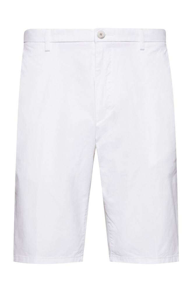 Hugo Boss Slim-fit shorts Hvite | o3DqVXPV