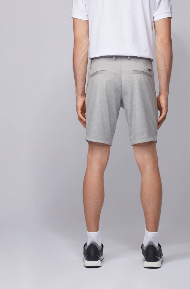 Hugo Boss Slim-fit shorts Lyse Grå | WEfuetAx