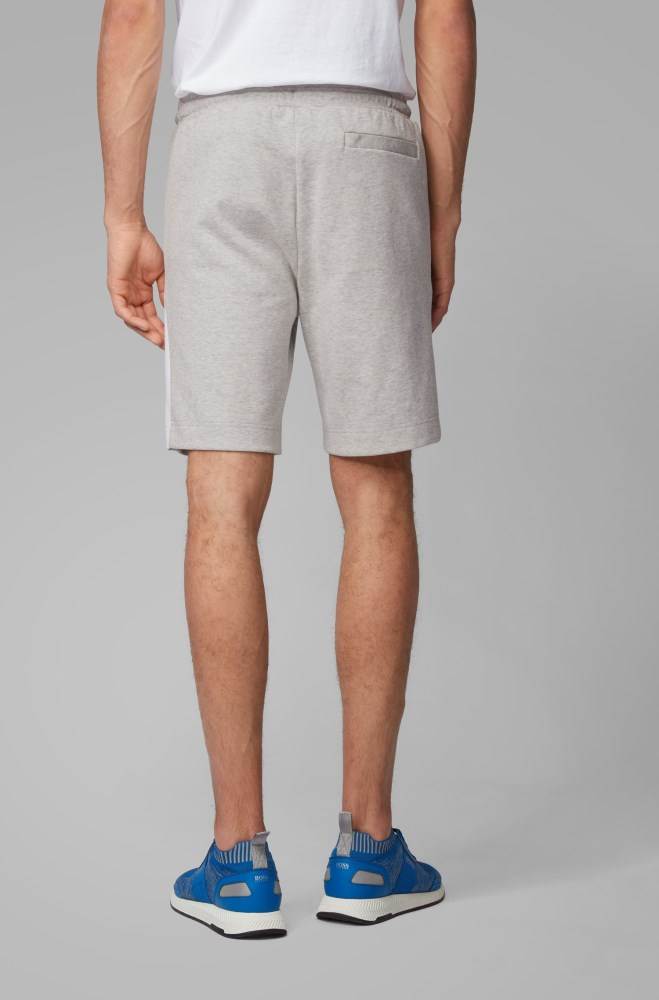 Hugo Boss Slim-fit shorts Lyse Grå | XWq4rCkg