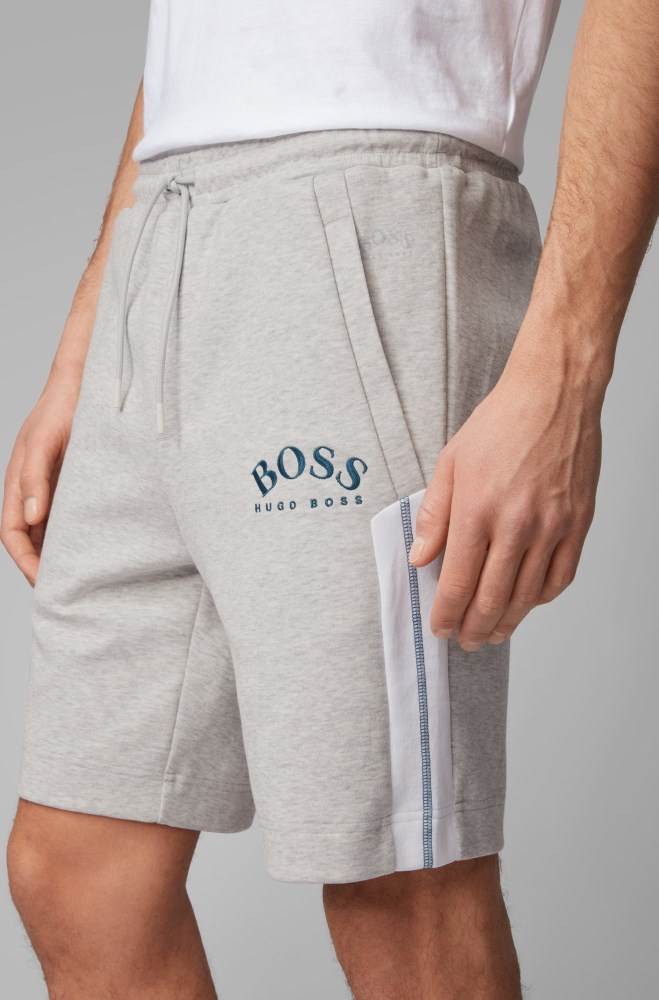 Hugo Boss Slim-fit shorts Lyse Grå | wo5GQoFH