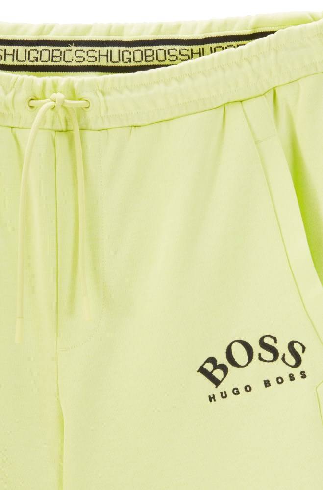 Hugo Boss Slim-fit shorts Lyse Grønn | I80qrKU0