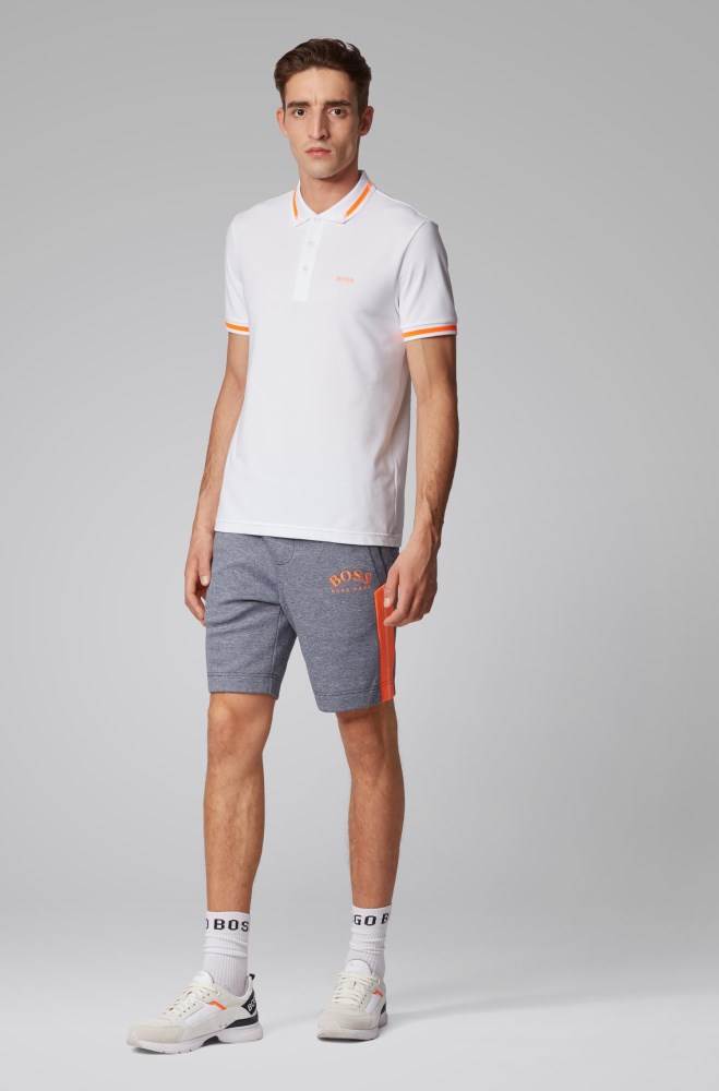 Hugo Boss Slim-fit shorts Mørke Blå | 0TUu2CU6