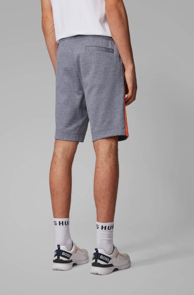 Hugo Boss Slim-fit shorts Mørke Blå | 0TUu2CU6