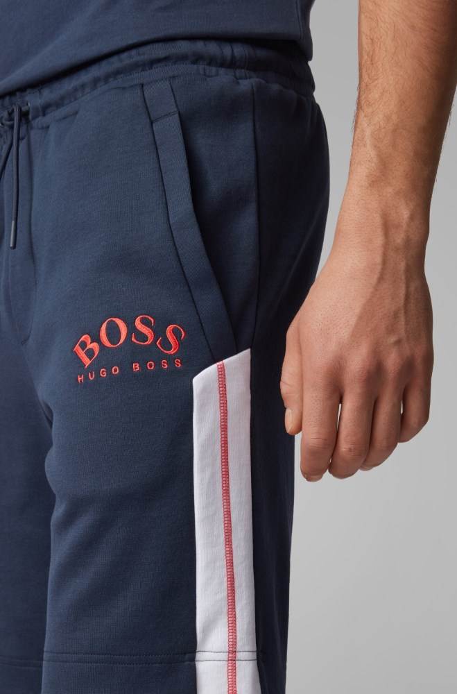 Hugo Boss Slim-fit shorts Mørke Blå | 8Rrw83vG