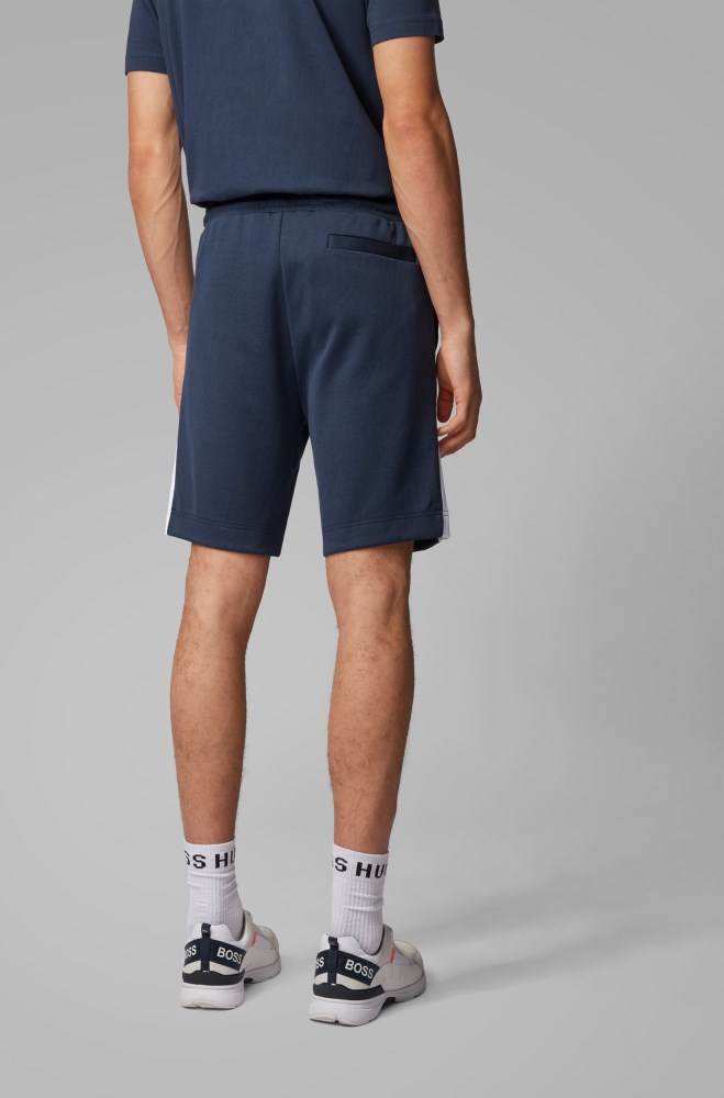 Hugo Boss Slim-fit shorts Mørke Blå | 8Rrw83vG