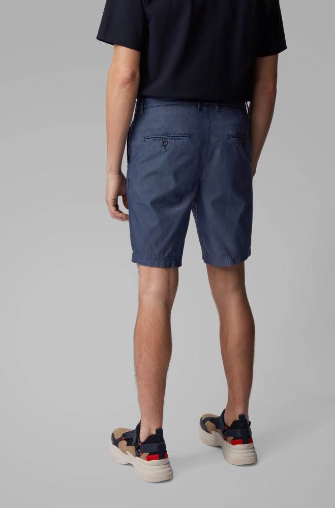 Hugo Boss Slim-fit shorts Mørke Blå | 90YiSRTO