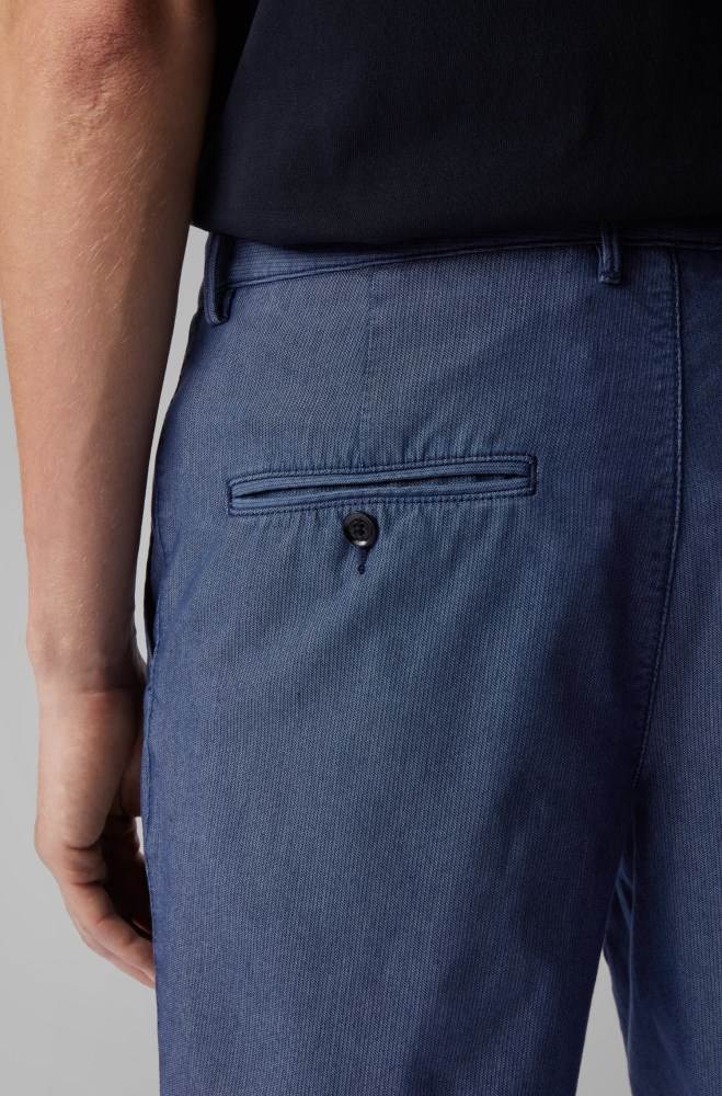 Hugo Boss Slim-fit shorts Mørke Blå | 90YiSRTO