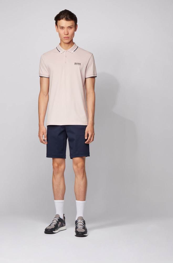 Hugo Boss Slim-fit shorts Mørke Blå | 9hHrFIle