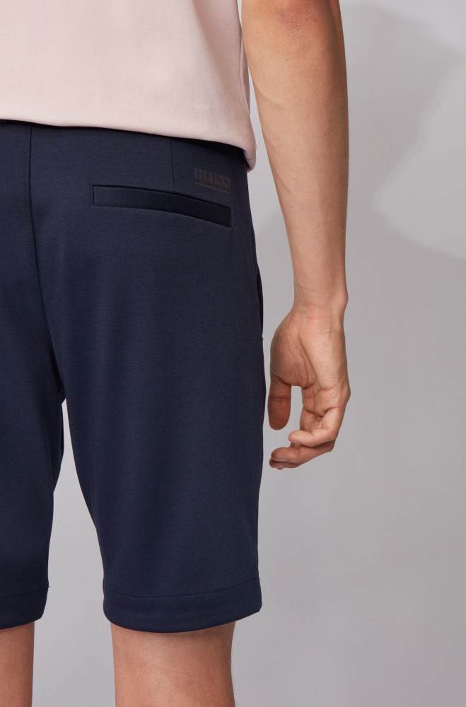 Hugo Boss Slim-fit shorts Mørke Blå | 9hHrFIle