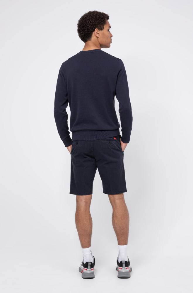 Hugo Boss Slim-fit shorts Mørke Blå | LneBLooh