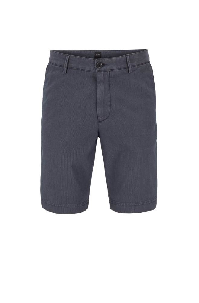 Hugo Boss Slim-fit shorts Mørke Blå | NgKI5RL0