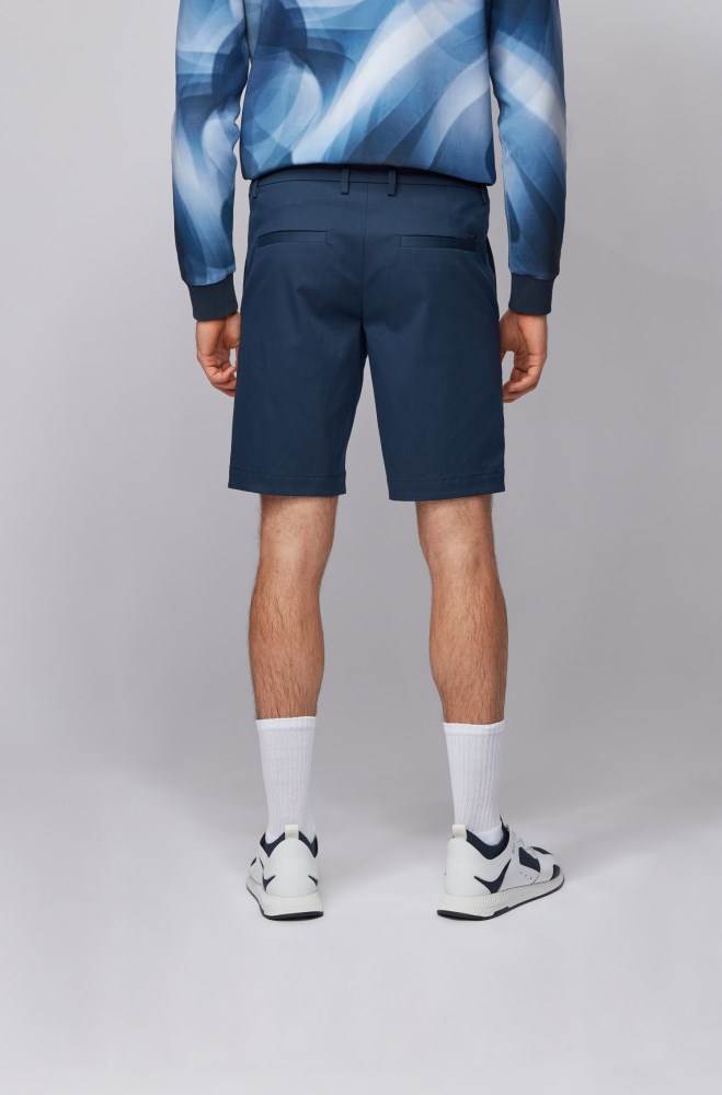 Hugo Boss Slim-fit shorts Mørke Blå | av5BVXW7