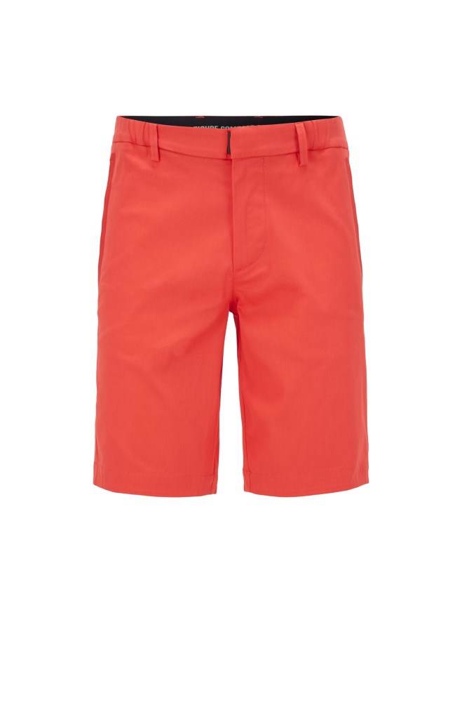 Hugo Boss Slim-fit shorts Rød | ltwssAEL