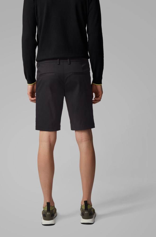 Hugo Boss Slim-fit shorts Svarte | GjGeYrmH