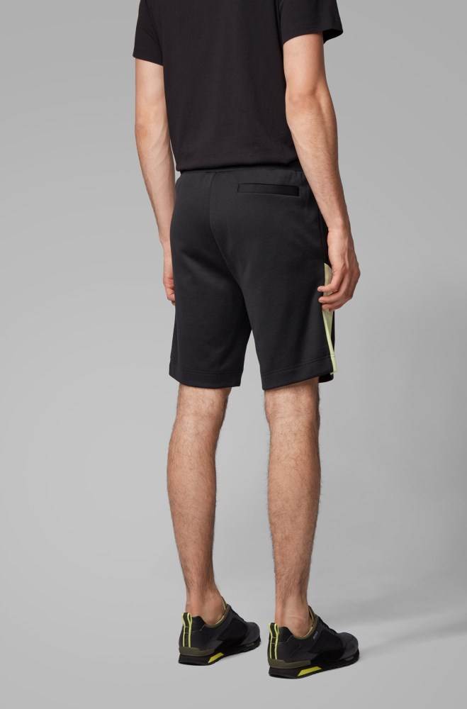 Hugo Boss Slim-fit shorts Svarte | IR2Cq4rL