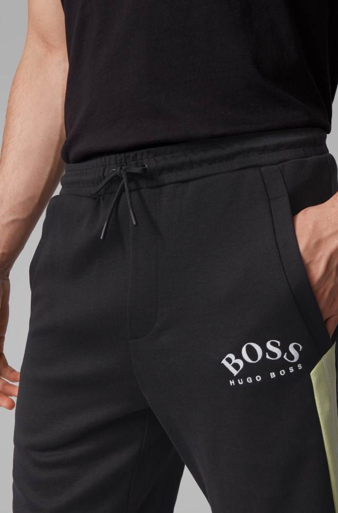 Hugo Boss Slim-fit shorts Svarte | IR2Cq4rL