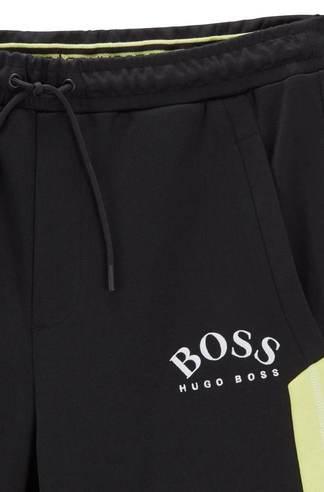 Hugo Boss Slim-fit shorts Svarte | IR2Cq4rL