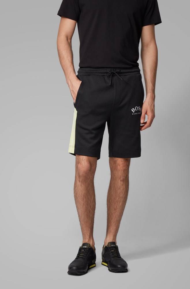 Hugo Boss Slim-fit shorts Svarte | IR2Cq4rL