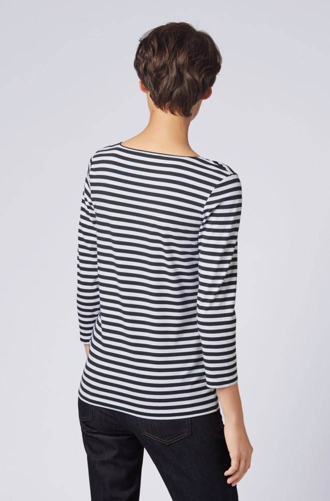 Hugo Boss Slim-fit striped top Patterned | ifctK4y1