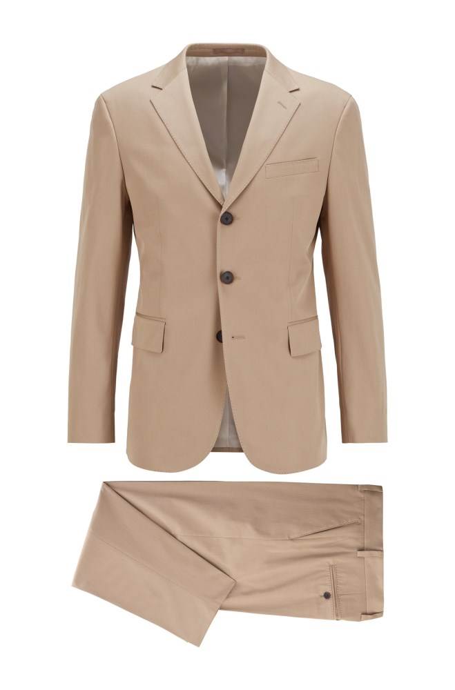 Hugo Boss Slim-fit suit Beige | y9KtUE3u