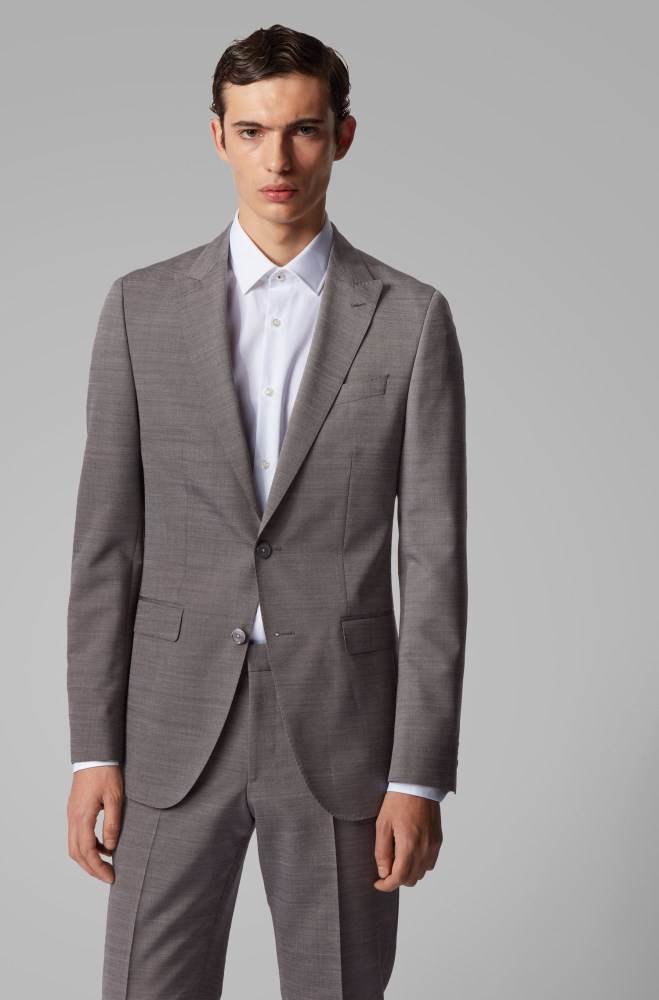 Hugo Boss Slim-fit suit Grå | fFREFjue