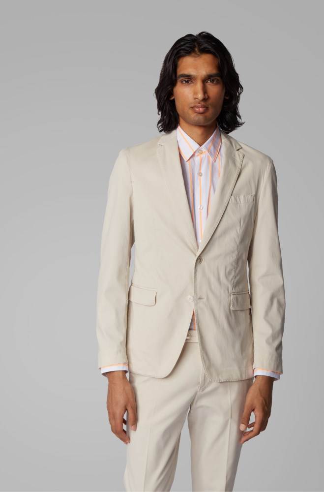 Hugo Boss Slim-fit suit Hvite | FTUouwLy