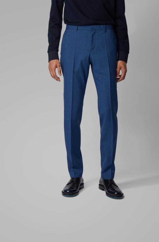 Hugo Boss Slim-fit suit Lyse Blå | GLLOFuot