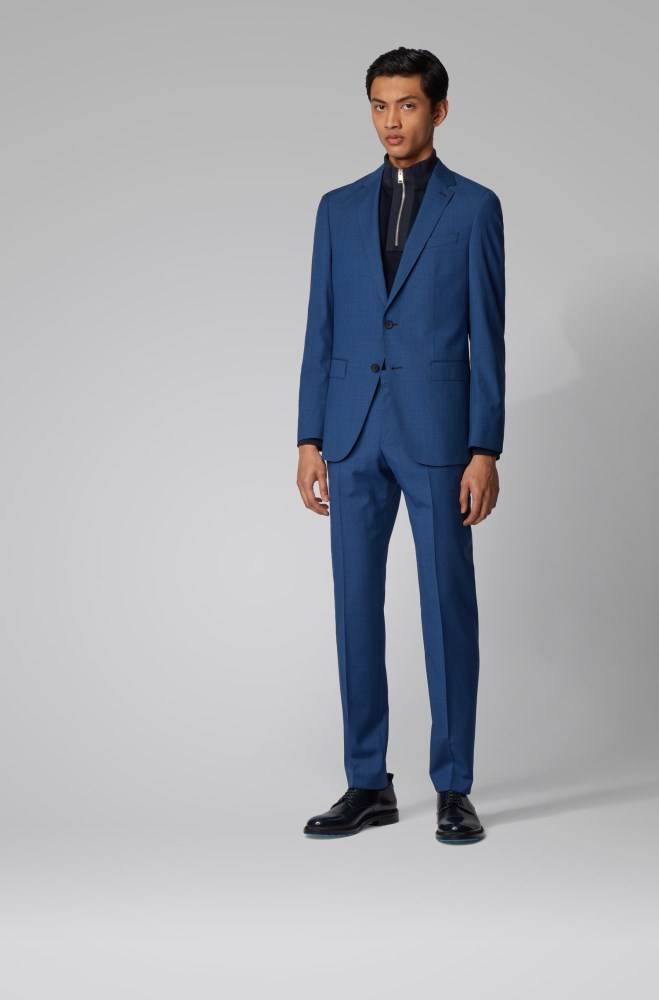 Hugo Boss Slim-fit suit Lyse Blå | GLLOFuot