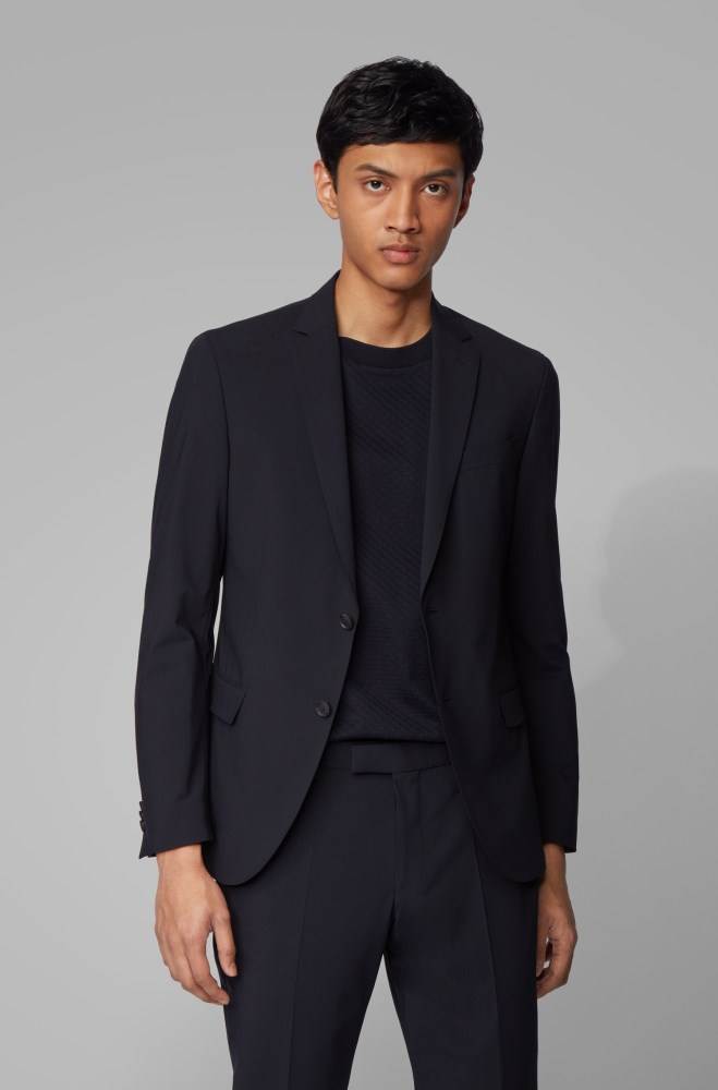 Hugo Boss Slim-fit suit Lyse Blå | XAbzNtXb