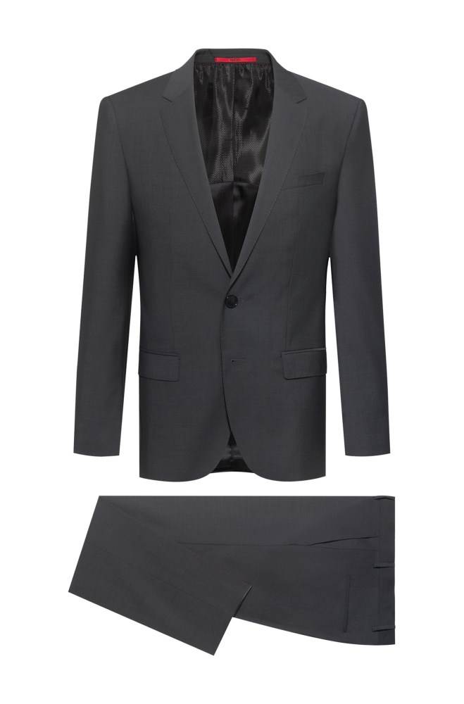 Hugo Boss Slim-fit suit Mørke Grå | zlGJ0b1g