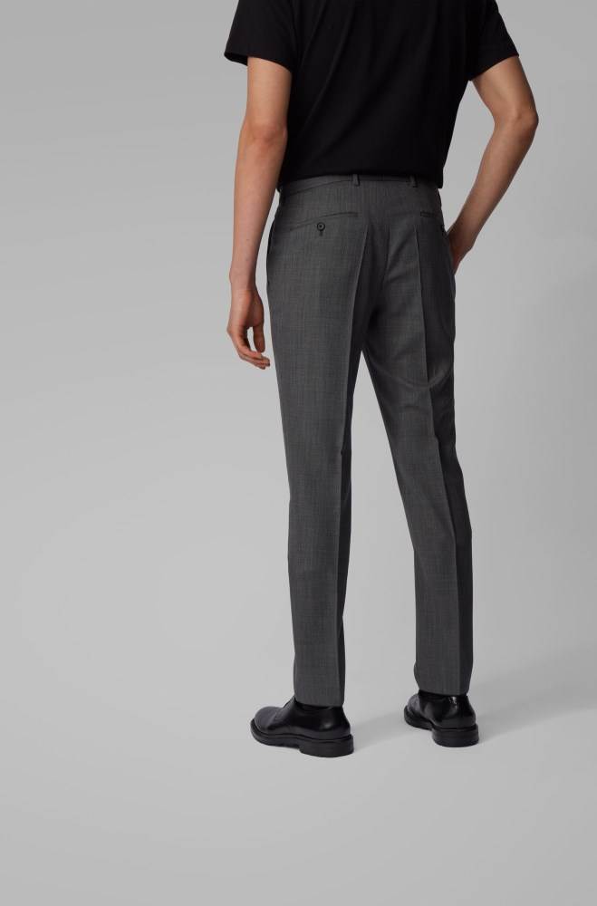 Hugo Boss Slim-fit suit Svarte | cXHVArf9