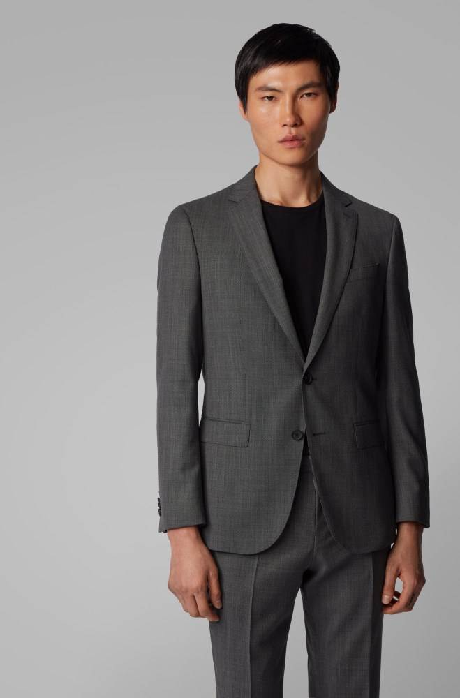 Hugo Boss Slim-fit suit Svarte | cXHVArf9