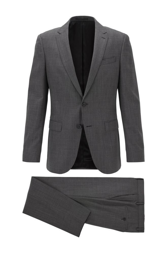 Hugo Boss Slim-fit suit Svarte | cXHVArf9