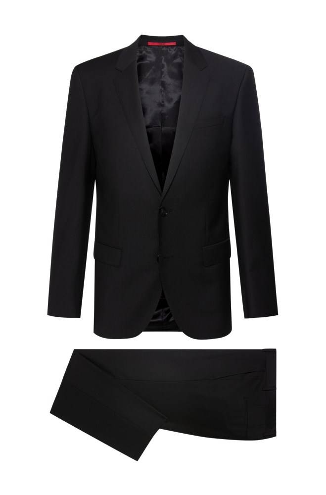 Hugo Boss Slim-fit suit Svarte | eLRZBF3S