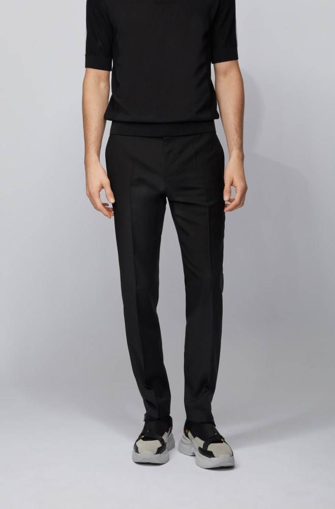 Hugo Boss Slim-fit suit Svarte | kOFFLk1B