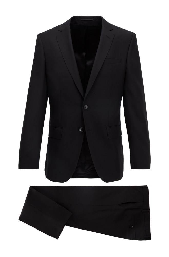 Hugo Boss Slim-fit suit Svarte | kOFFLk1B